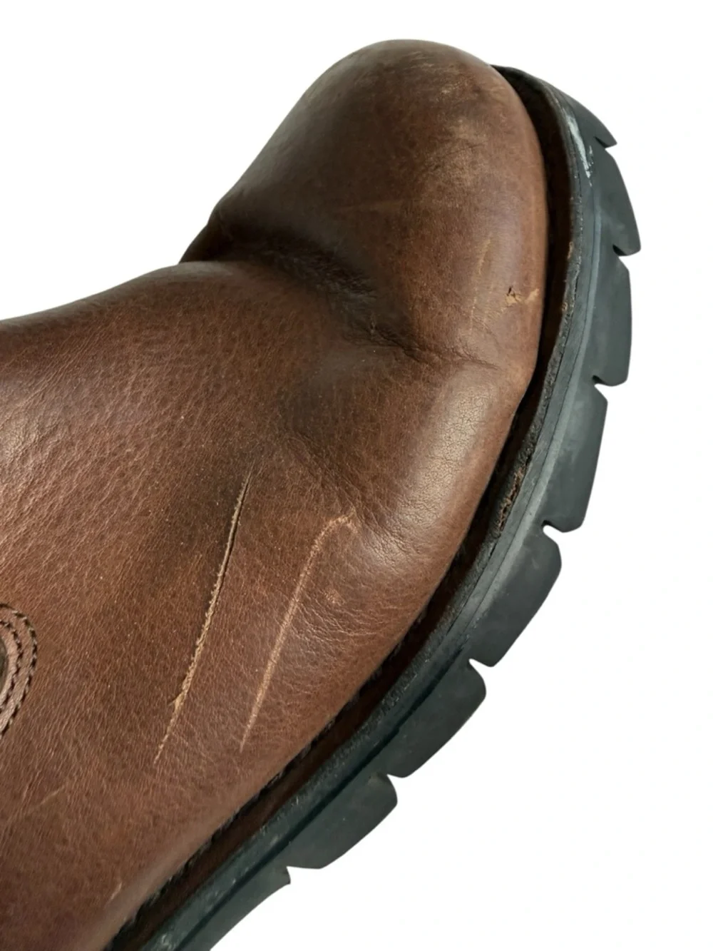 UGG Men's Brown Leather & Suede Insulated Short Boots - Picture 6 of 13
